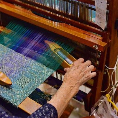 weaving demo wnc fiber artist